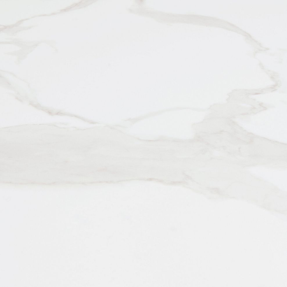 Trento 5ft White Ceramic Extendable Dining Table 10