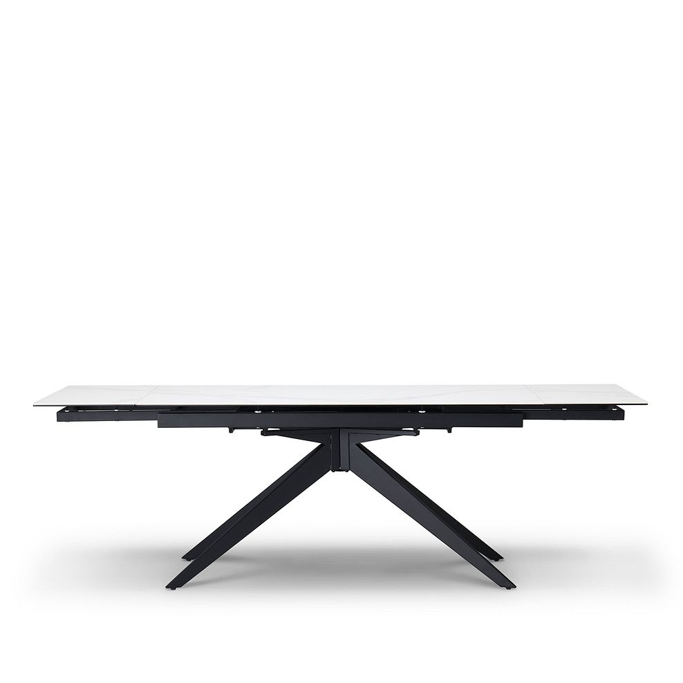 Trento 5ft White Ceramic Extendable Dining Table 6