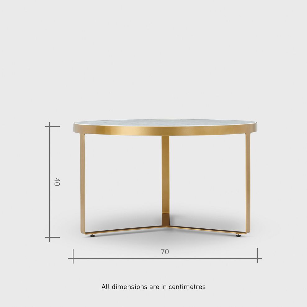 Tuscany Marble Top Coffee Table 8