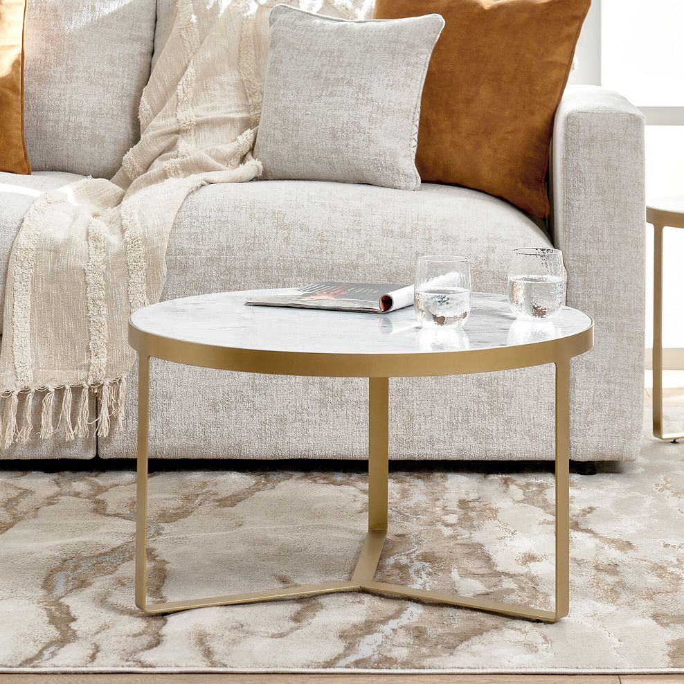 Tuscany Marble Top Coffee Table 1