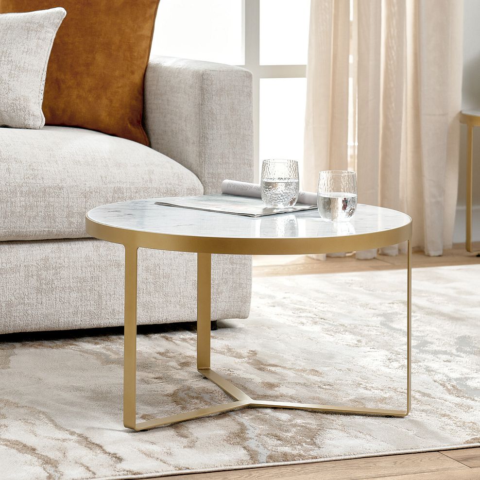 Tuscany Marble Top Coffee Table 2