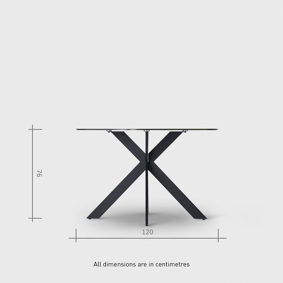 Venice Grey Ceramic Round Dining Table + 4 Bette Chair with Black Legs in Heritage Bottle Green Velvet 9