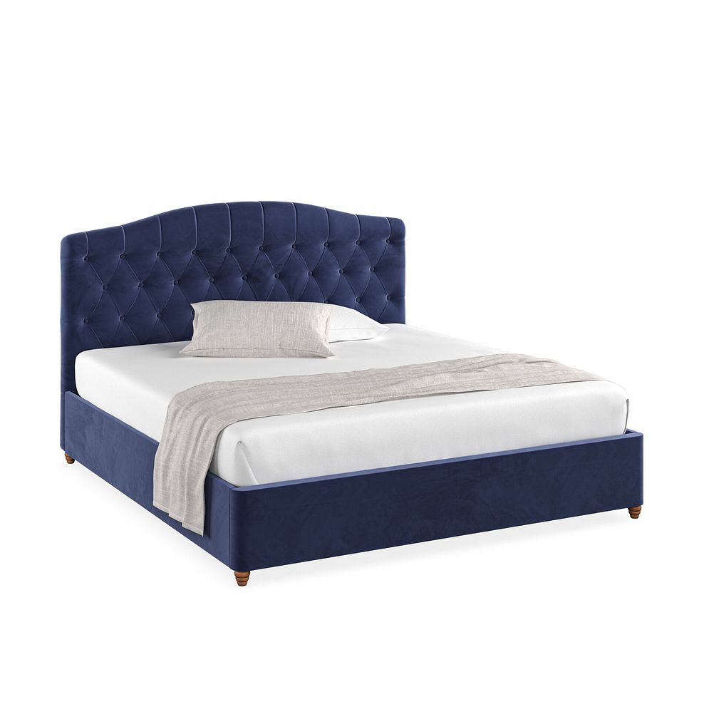 Windsor Super King-size Ottoman Storage Bed in Sunningdale Indigo Fabric 1