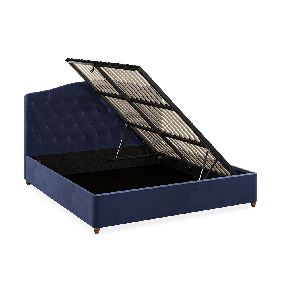 Windsor Super King-size Ottoman Storage Bed in Sunningdale Indigo Fabric 3