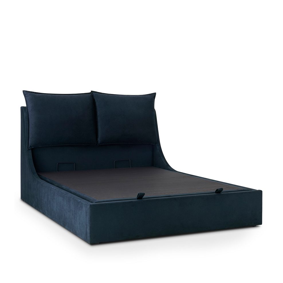 Wren King-Size Ottoman Bed in Smooth Midnight Fabric 7
