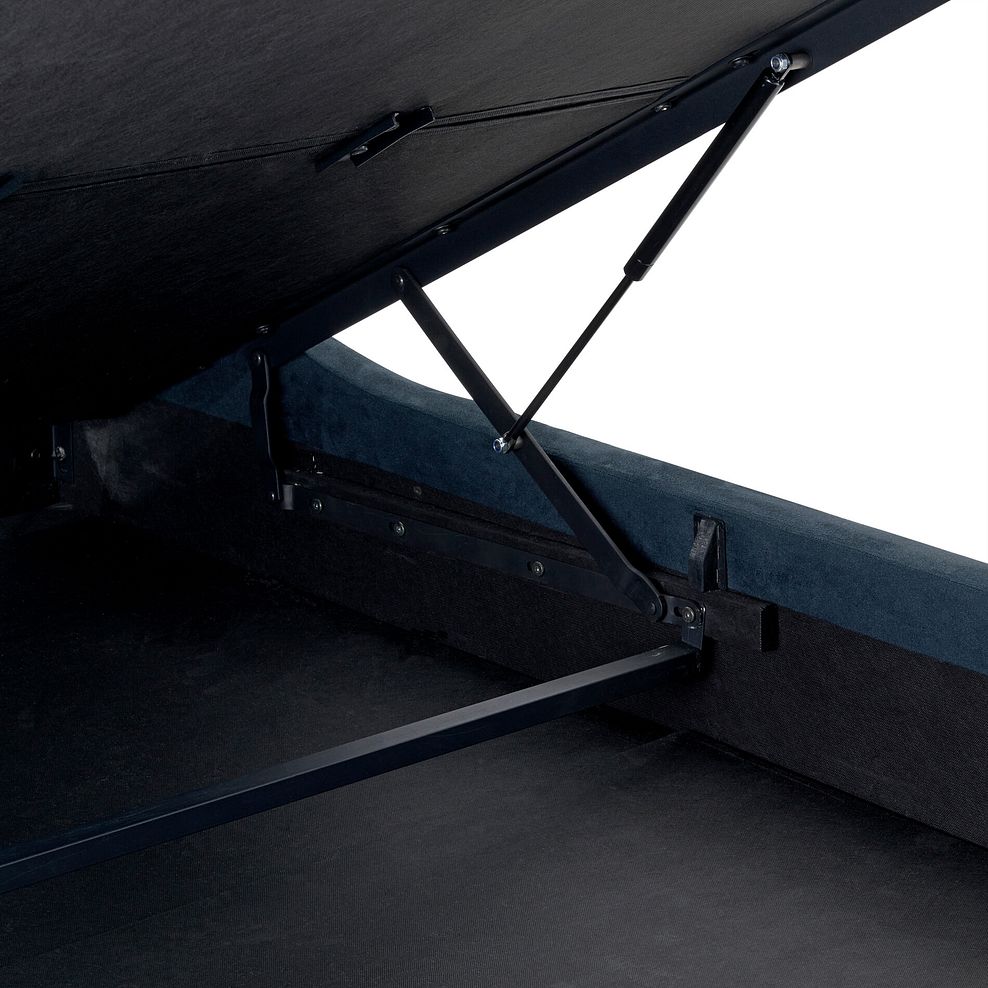 Wren King-Size Ottoman Bed in Smooth Midnight Fabric 9