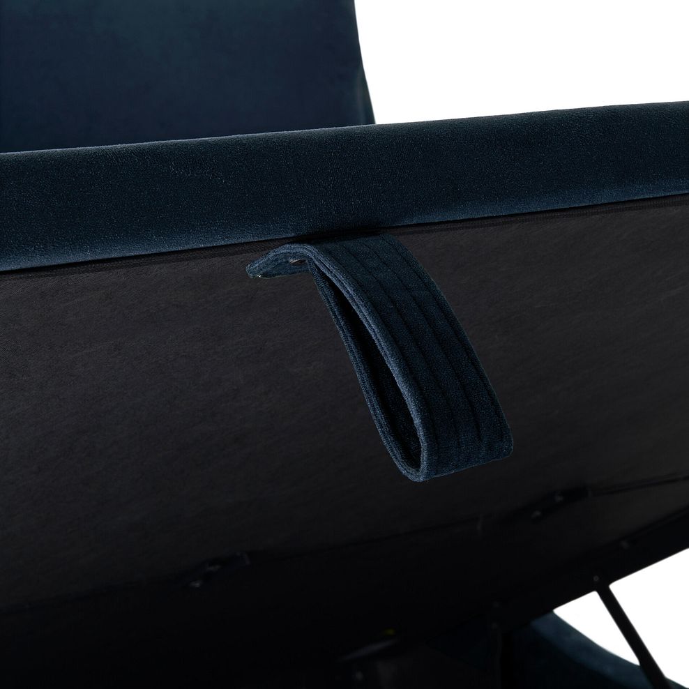 Wren King-Size Ottoman Bed in Smooth Midnight Fabric 12