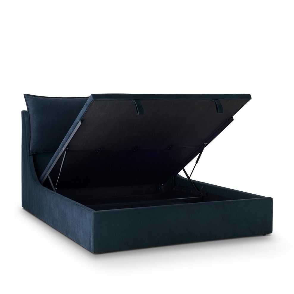 Wren King-Size Ottoman Bed in Smooth Midnight Fabric 8