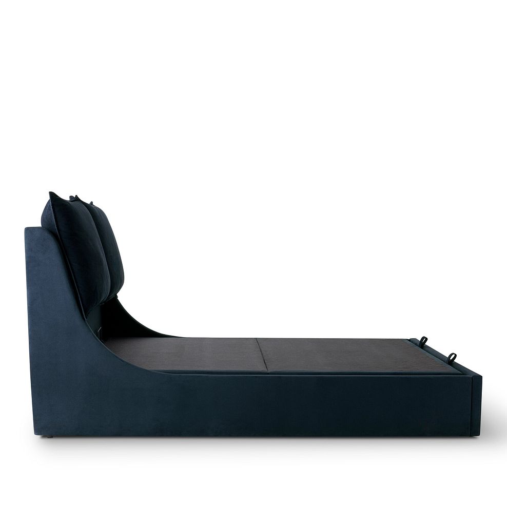 Wren King-Size Ottoman Bed in Smooth Midnight Fabric 10
