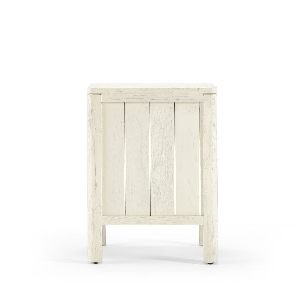 Wren White Painted Solid Oak 2 Drawer Bedside Table 7