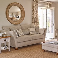 2 seater fabric sofa